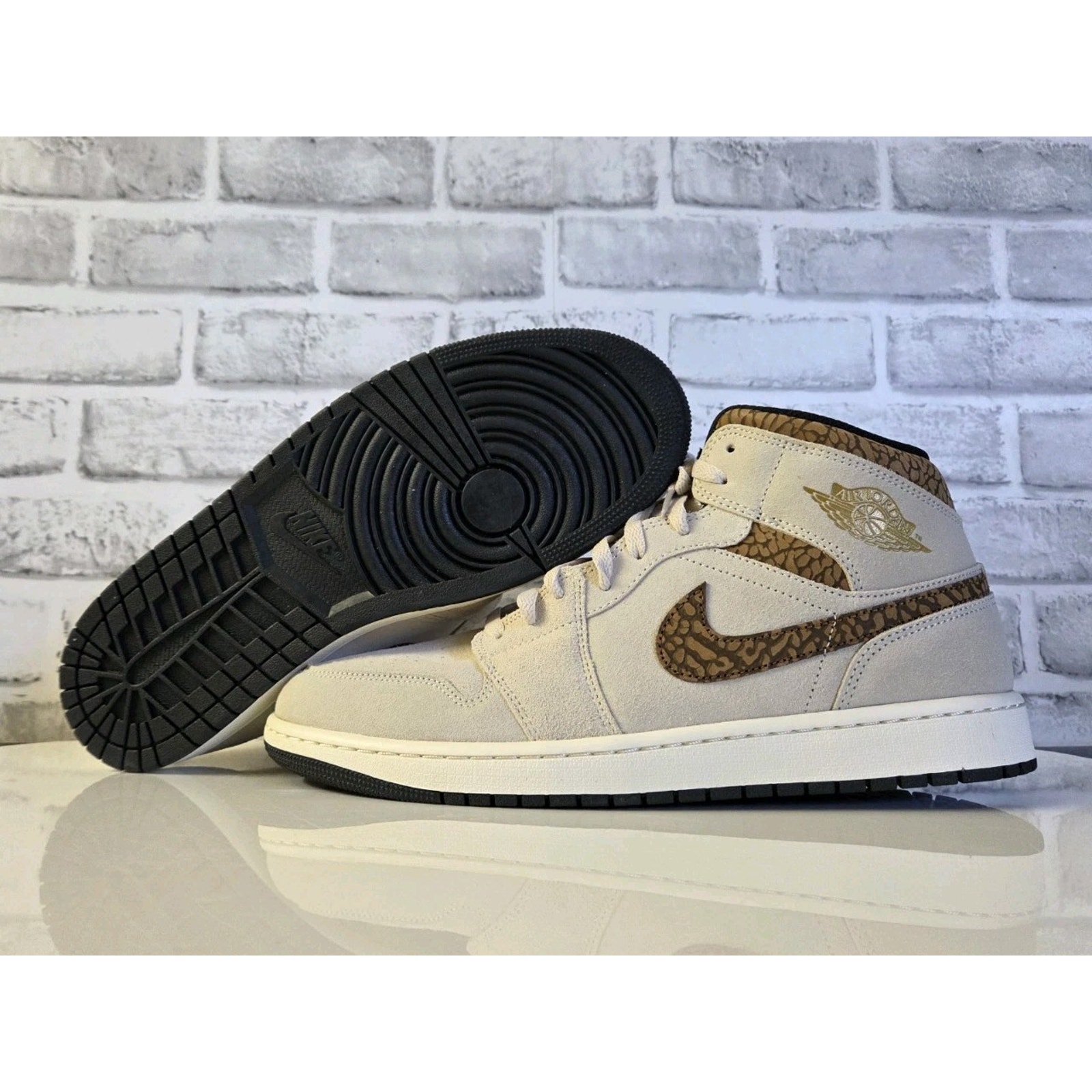 Jordan 1 Mid Retro Se Brown Elephant Size 13 Brand New Dz4129102